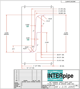 Direct Bury Pipe 48 X 2.75