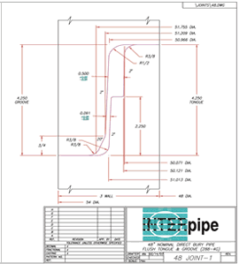 Direct Bury Pipe 48 X 3